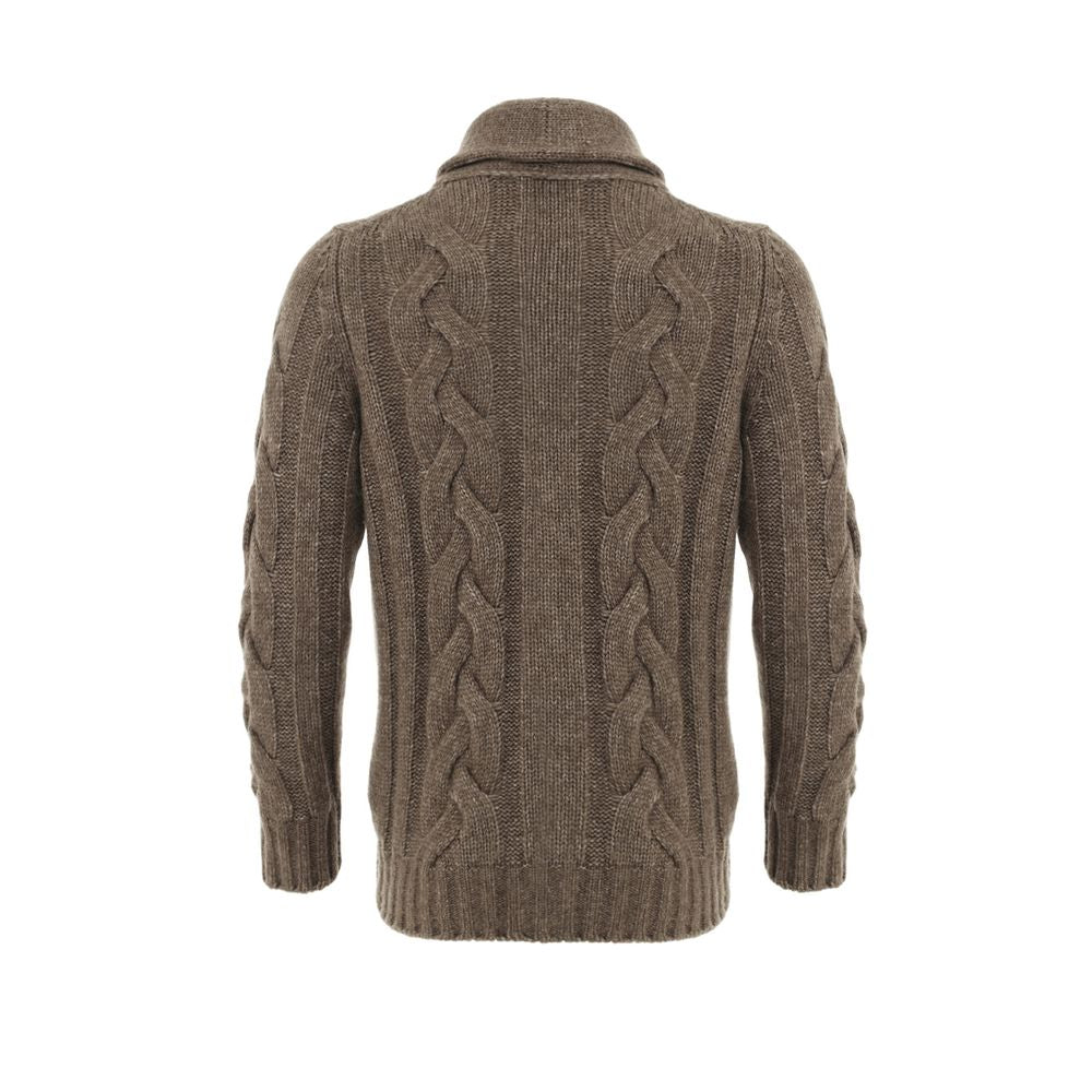 Brown Wool Cardigan