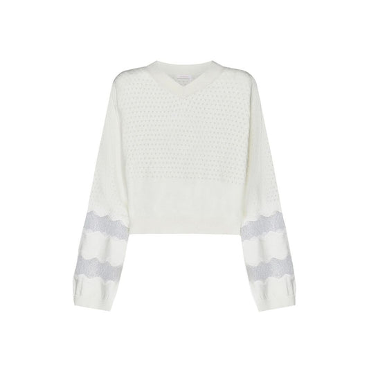 White Cotton Sweatshirt
