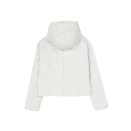 Gray Polyester Shell Jacket