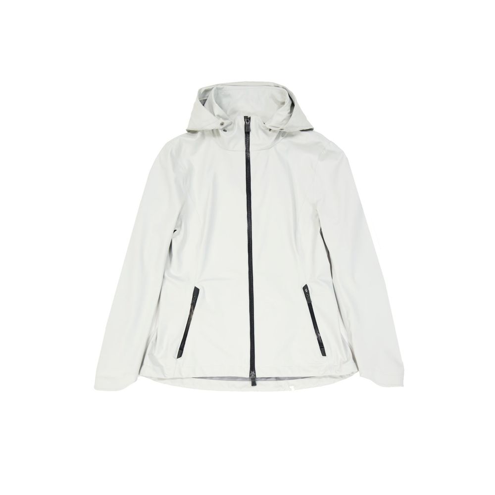 Gray Polyester Rain Coat