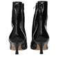 Black Leather Ankle Boots