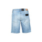 Blue Cotton Bermuda Shorts
