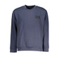 Blue Polyester Men Sweatshirt