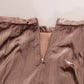 Chocolate Viscose High Waist A-line Maxi Skirt