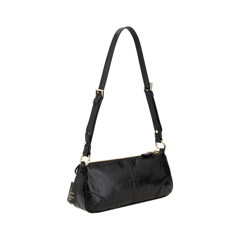 Black Calf Leather Bos Taurus Shoulder Bag