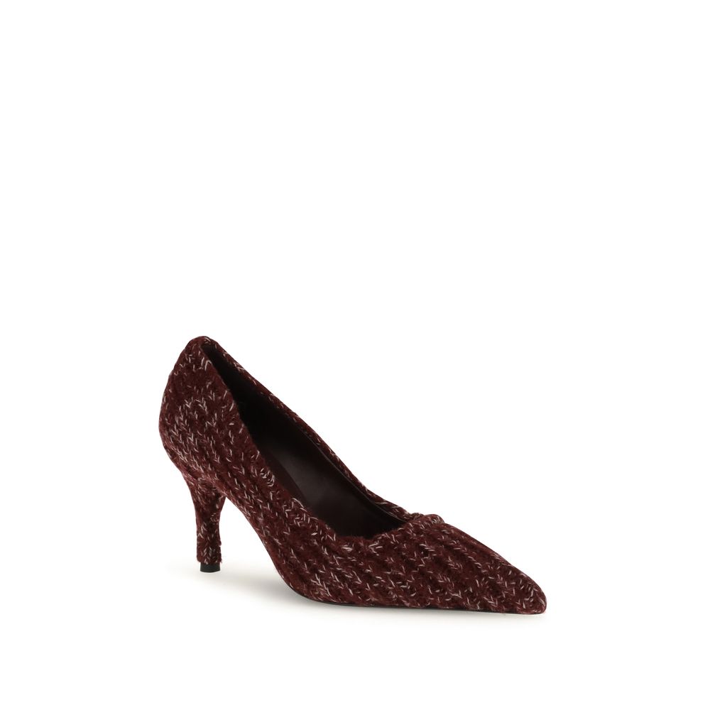 Bordeaux Calf Leather Bos Taurus Platform Pumps