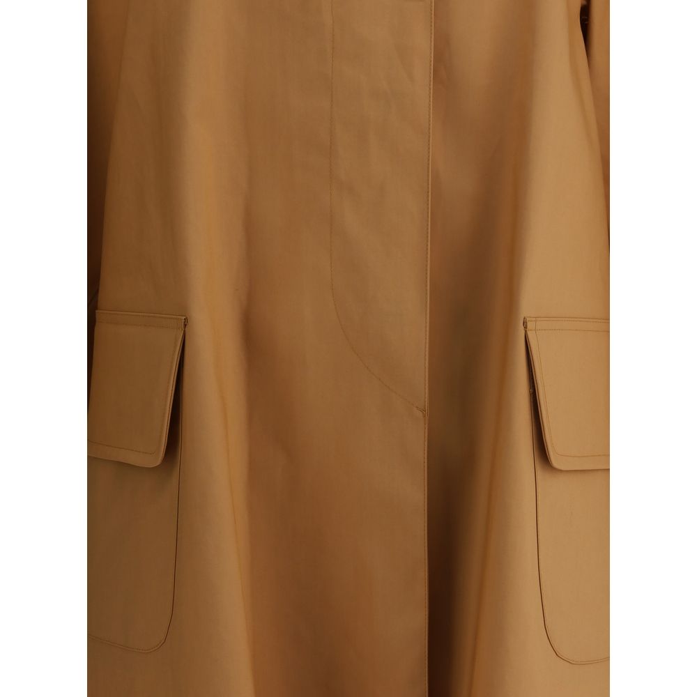Beige Cotton Coat
