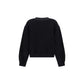 Black Cotton Sweatshirt