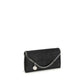 Silver Polyester Clutch Bag
