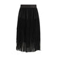Black Silk Long Skirt