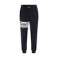 Blue Cotton Athletic Pants