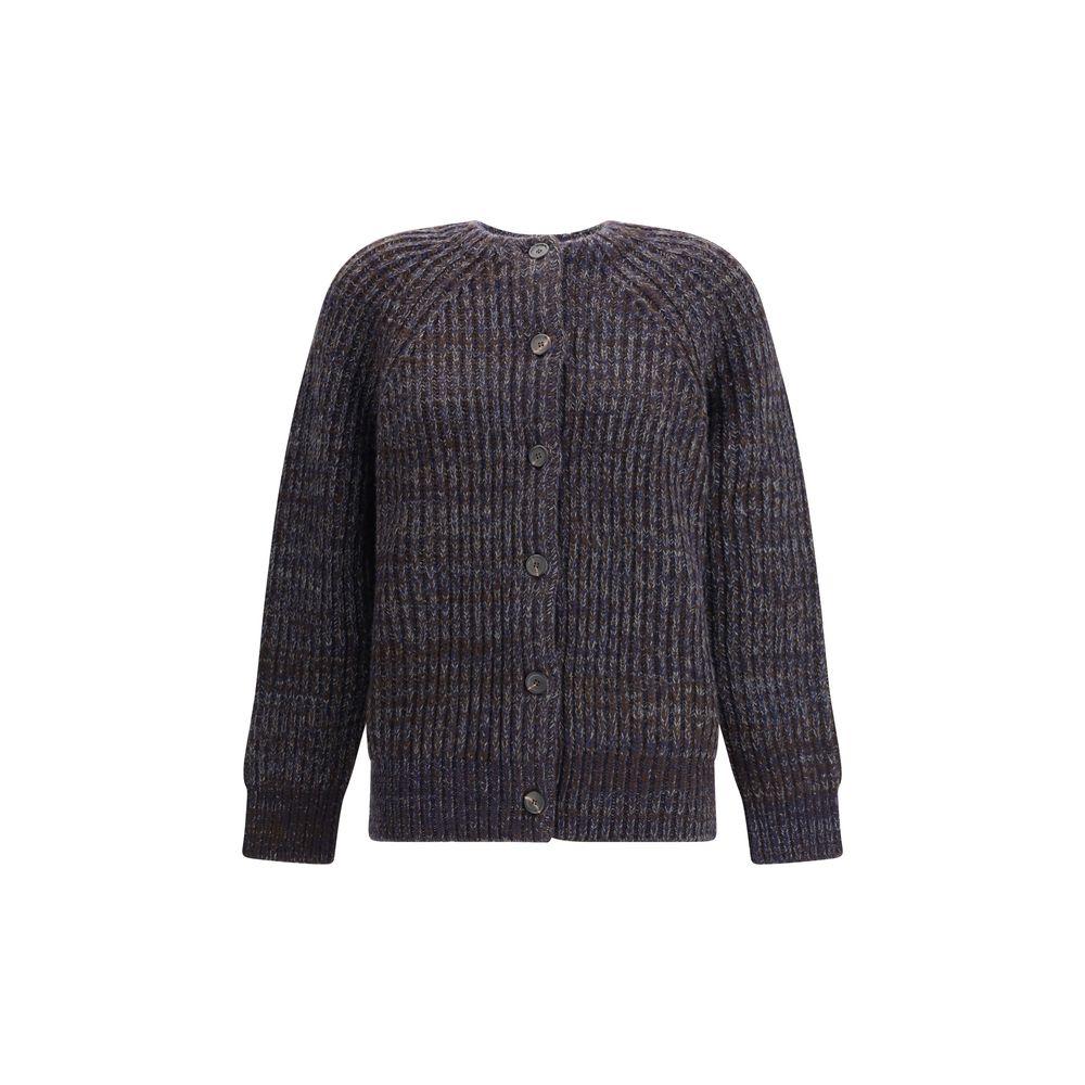 Brown Merino Wool Cardigan