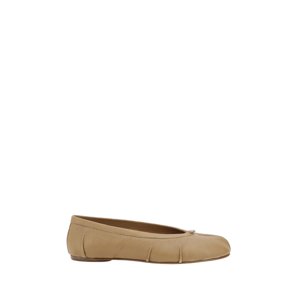 Beige Lamb Ovis Aries Aries Ballet Flats
