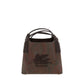 Brown Fabric Handbag