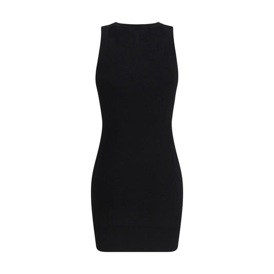 Black Viscose Casual Dress