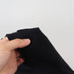 Black Cropped Zipper Back Sweatshirt Sweater
