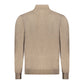 Brown Polyester Men Sweater