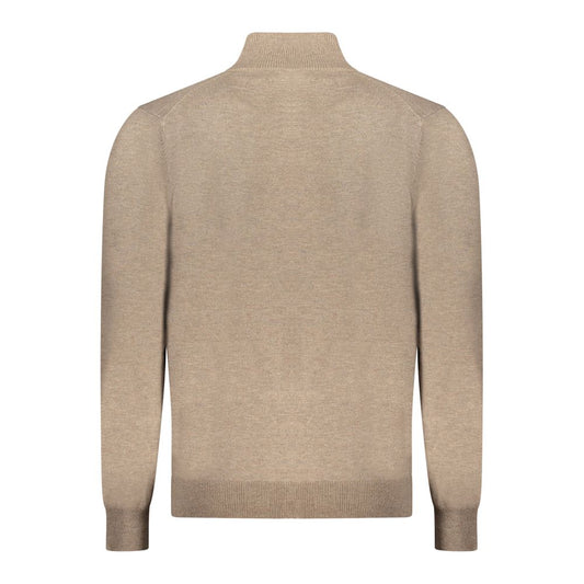 Brown Polyester Men Sweater