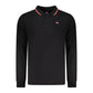 Black Cotton Men Polo Shirt