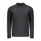 Black Cotton Men Polo Shirt