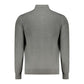 Gray Polyester Men Cardigan