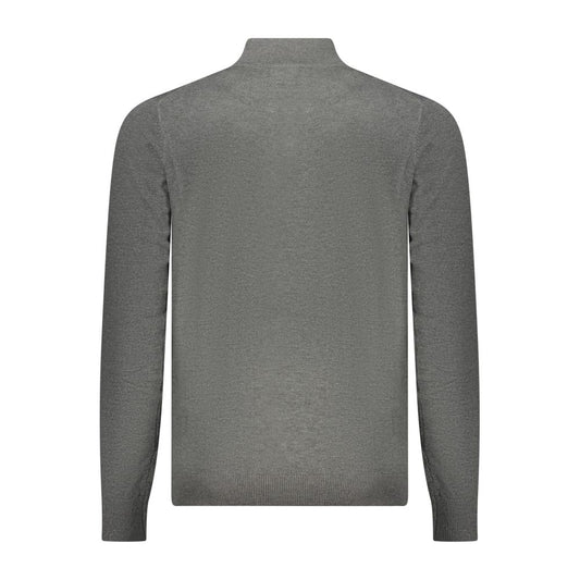 Gray Wool Men Sweater