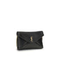 Black Lamb Leather Clutch Bag