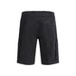 Black Cotton Bermuda Shorts