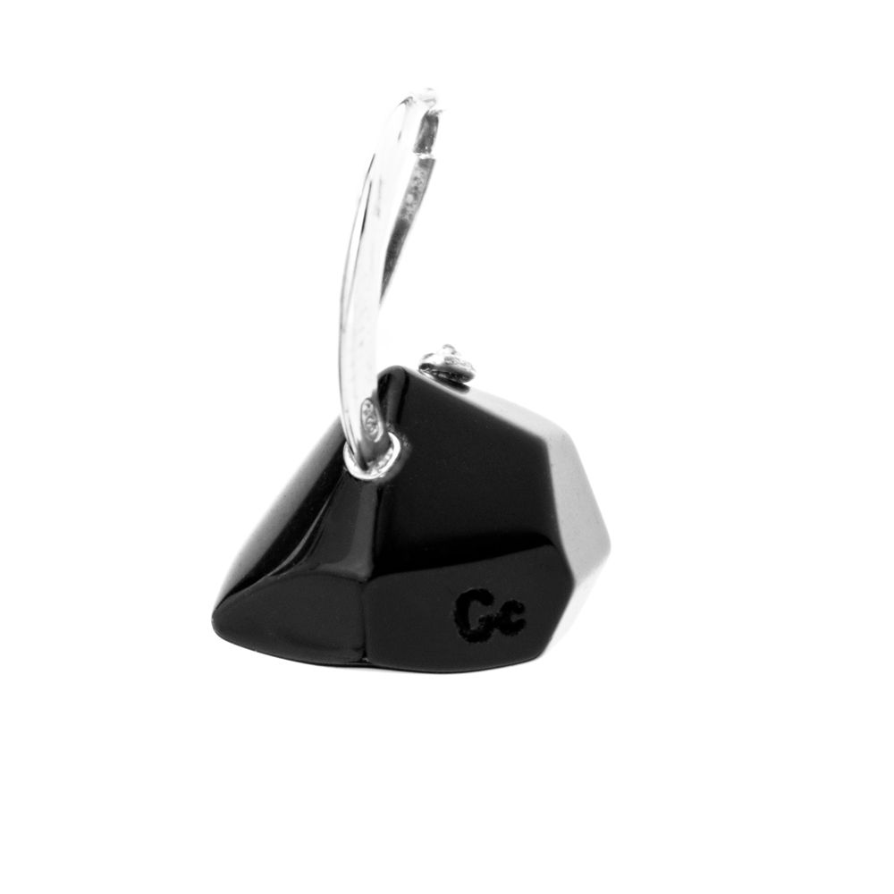 Black Silver Earrings