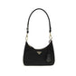 Black Recycled Polyamide Shoulder Bag