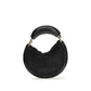 Black Viscose Shoulder Bag
