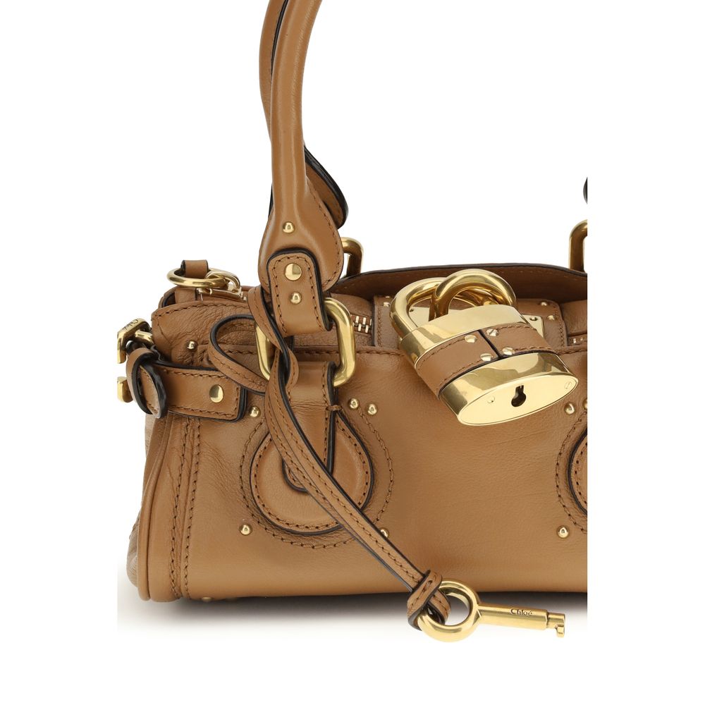 Beige Calf Leather Bos Taurus Shoulder Bag