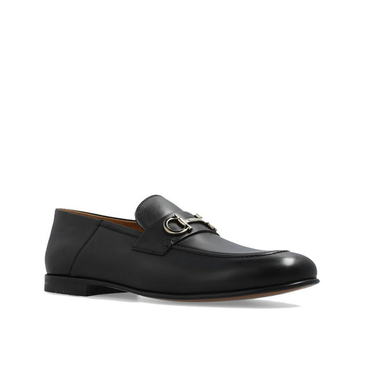 Black Calfskin Slip-On Loafers
