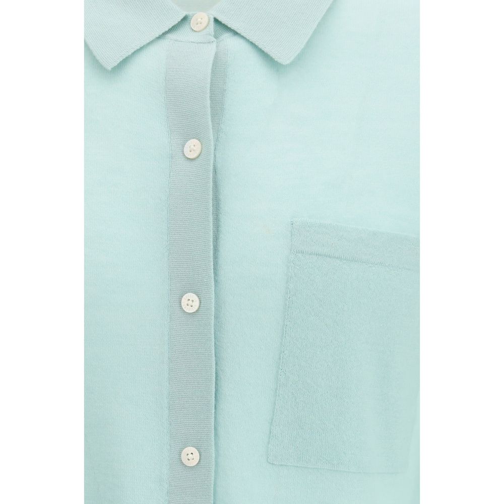 Light Blue Cashmere Pattern Shirt