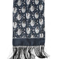 Navy Blue Silk Neck Wrap Shawl Men Scarf