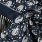 Navy Blue Silk Neck Wrap Shawl Men Scarf