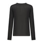 Black Polyester Women's Sweater