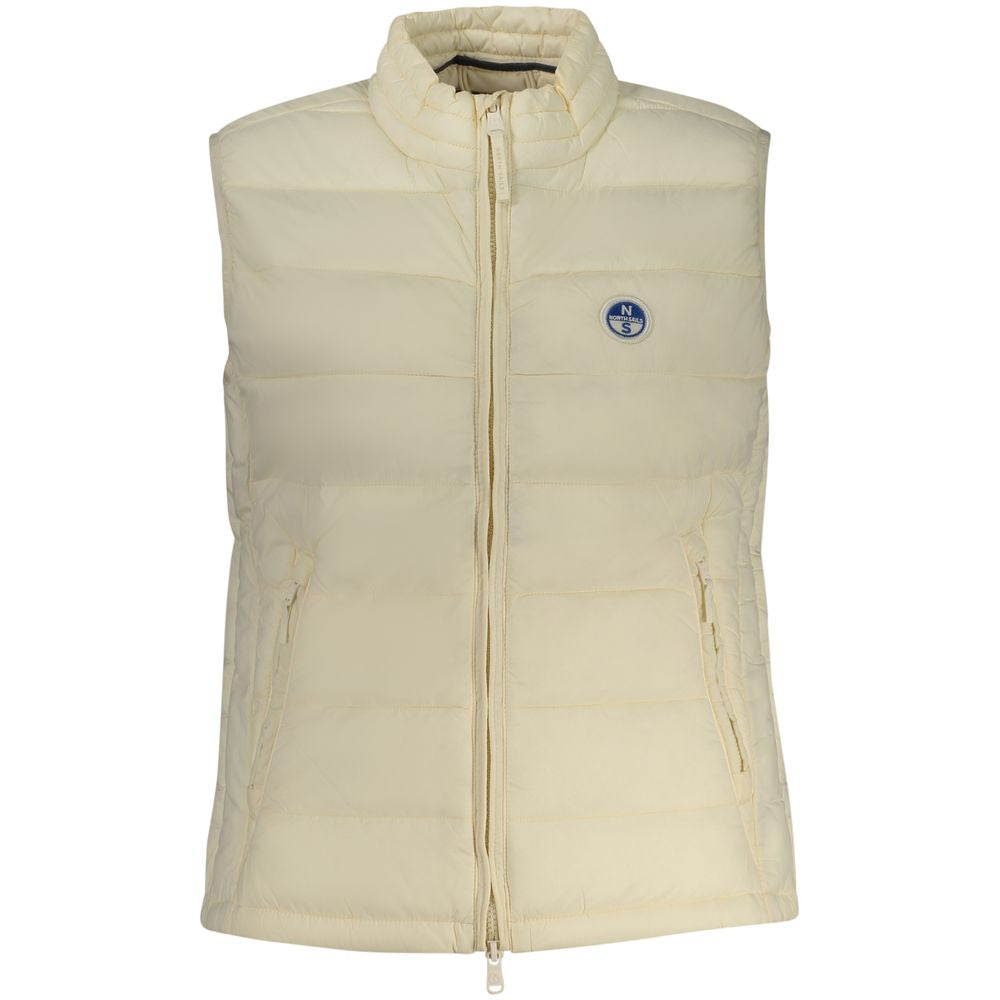 White Polyester Women's Vest