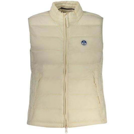 White Polyester Women's Vest
