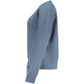 Blue Cotton Women Sweater