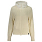 White Polyester Women Cardigan