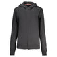 Black Cotton Women Hoodie