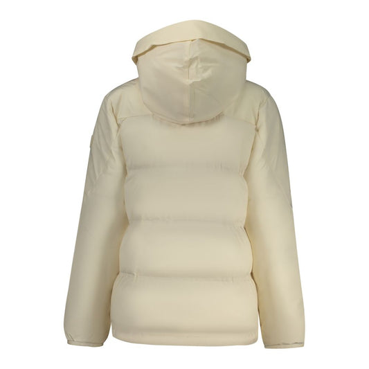 White Polyester Women's Jacket