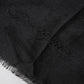 Black Cashmere Knit Neck Wrap Shawl Scarf