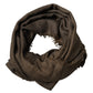 Brown Cashmere Knit Neck Wrap Shawl  Scarf