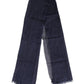 Blue Linen Neck Wrap Men Shawl Fringe Scarf