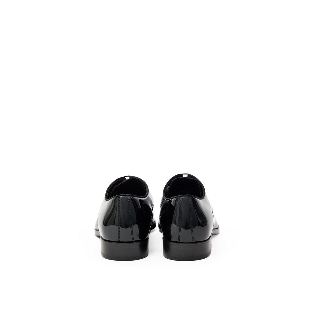 Black Leather Oxfords And Derbies