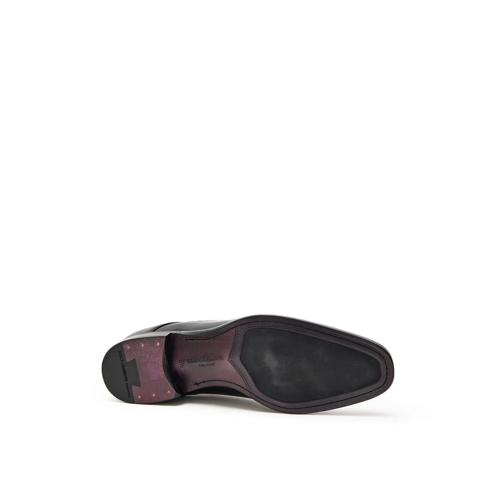 Black Leather Oxfords And Derbies