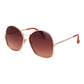 Rose Gold Metal Sunglasses