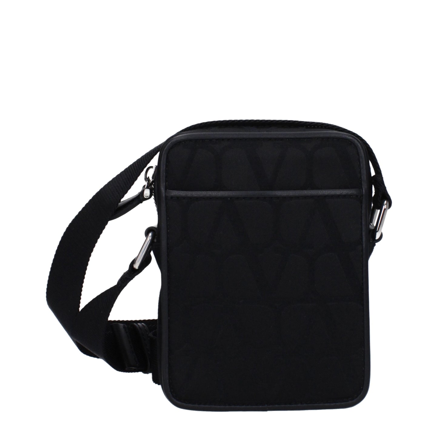 Black Fabric Crossbody Bag